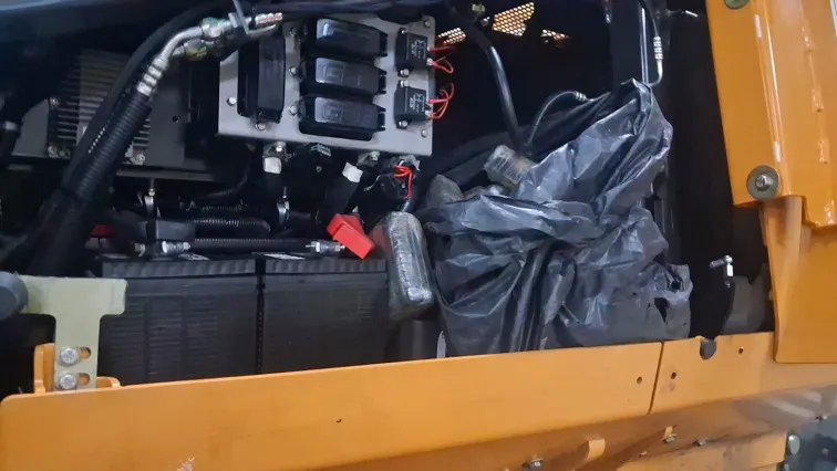 South African customs seize suspected cocaine from excavators at Durban port